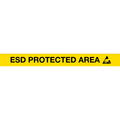 Queue Solutions SafetyMaster 450, Orange, 11' Yellow/Black ESD PROTECTED AREA Belt SM450O-YBEPA110